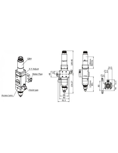 Cap de taiere RAYTOOLS 750 W