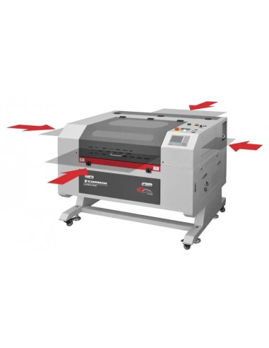 Plotter laser CO2 6040Z cu masa fagure pentru taiere precisa