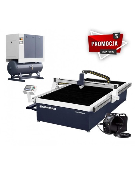 Masina CNC Plasma PW-1530 cu masa pe apa pentru taiere precisa