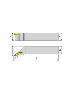 Cutit strung SVJBR 2525 M16 cu sistem S avansat 2