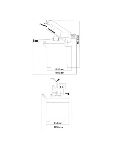 Ferastrau cu banda CORMAK G5025, ideal pentru taiere metal