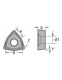 Placa strung WCMT 06T304, ideala pentru otel si INOX 2