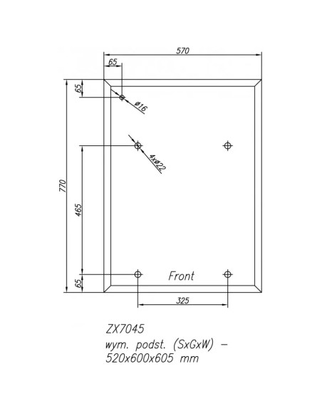 Stand ZX 7045 Cormak, sustinere precisa