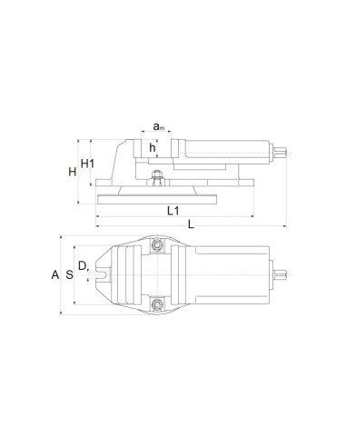 Menghina rotativa din fonta 125x100 mm, precisa si rezistenta