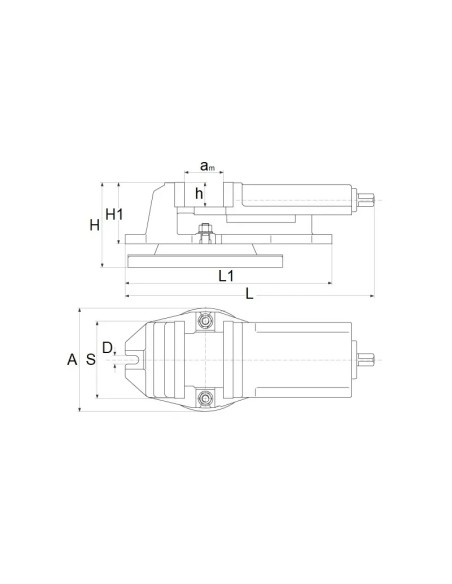 Menghina rotativa din fonta 125x100 mm, precisa si rezistenta