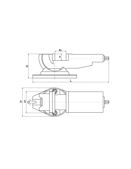 Menghina CORMAK 160mm cu baza rotativa pentru precizie