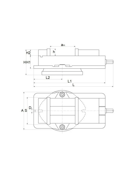 Menghina de precizie rotativa 160mm, ideala pentru CNC