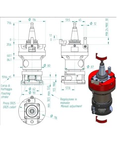 Agregat CNC ISO30 ER32 cu compensare, ideal pentru suprafete neregulate 2