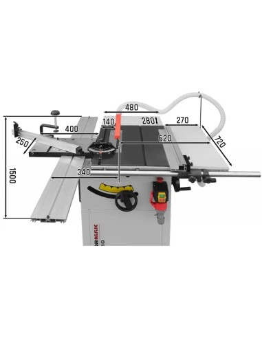 Fierastrau de masa TS250 - 400V