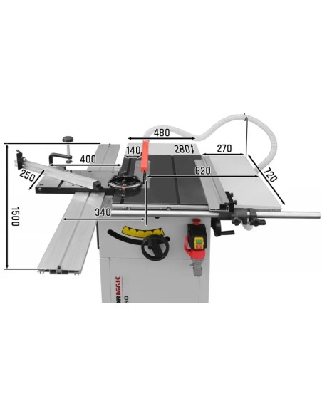 Fierastrau de masa TS250 - 400V