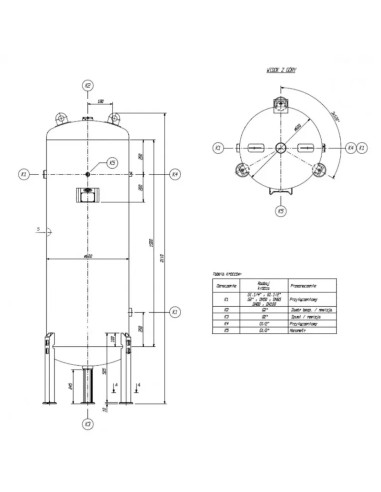 Rezervor presiune 500L, fiabil pentru aer comprimat