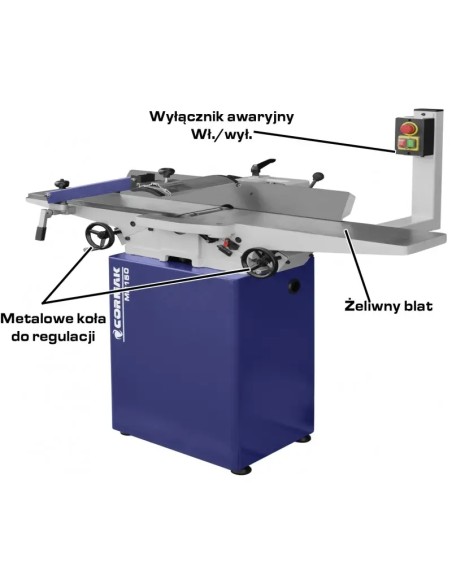 Masina de indreptat MB150 1.5 kW - Stabilitate ridicata