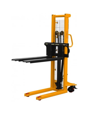 Stivuitor manual 1500kg, reglabil, inaltime 1600mm