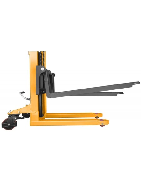 Stivuitor manual 1500kg, reglabil, inaltime 1600mm
