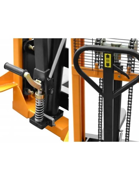 Stivuitor manual 1500kg, reglabil, inaltime 1600mm