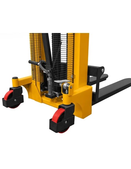 Stivuitor manual 1000 kg cu furci reglabile eficient