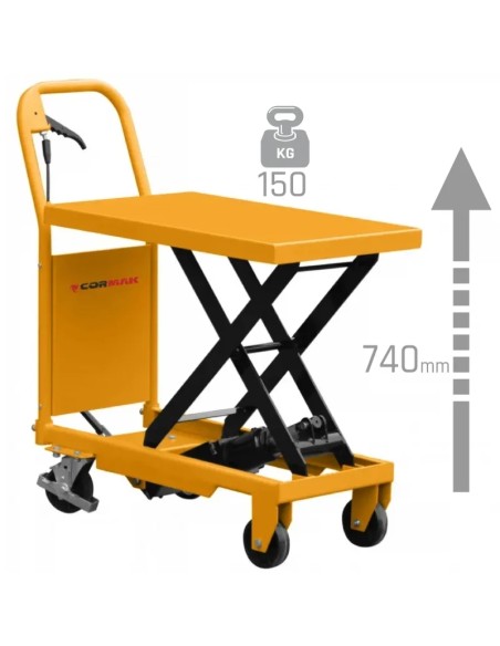 Platforma foarfeca TA15 - 150kg, ridicare 740mm
