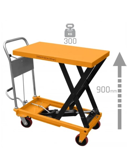 Platforma cu Roti TA30 - 300kg, Ridicare 900mm