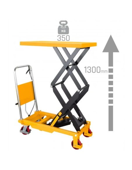 Platforma cu roti TA3510, 350 kg, ridicare 1300 mm