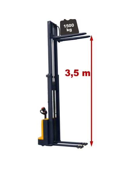 Stivuitor Electric 1200 kg, Ridicare 3500 mm - Eficienta si Stabilitate