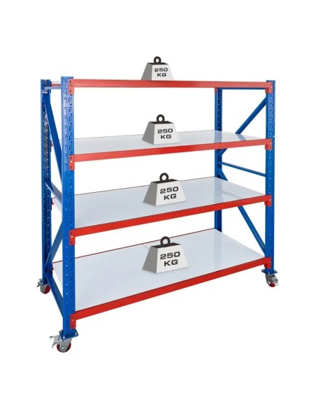Raft depozitare mobil 1900x800x2200mm capacitate 1000kg