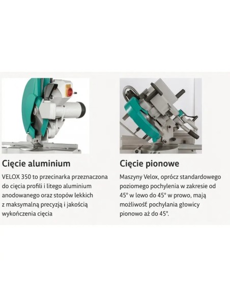 Fierastrau circular VELOX 350, ideal pentru taierea aluminiului