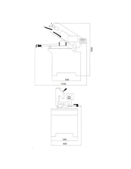 Fierastrau cu banda HBS275 1.5kW pentru taiere precisa
