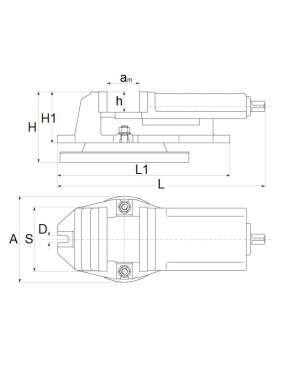 Menghina industriala de precizie Cormak 100x80 mm 2