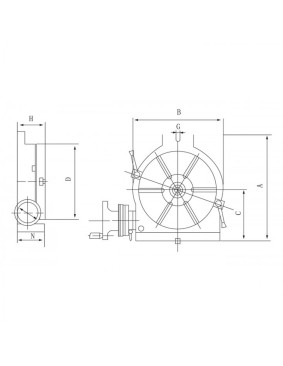 Masa rotativa orizontal si vertical Cormak RT 150 2