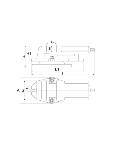 Menghina rotativa de precizie Cormak 160x125 mm