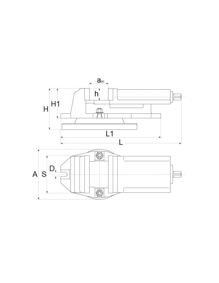 Menghina rotativa de precizie Cormak 160x125 mm