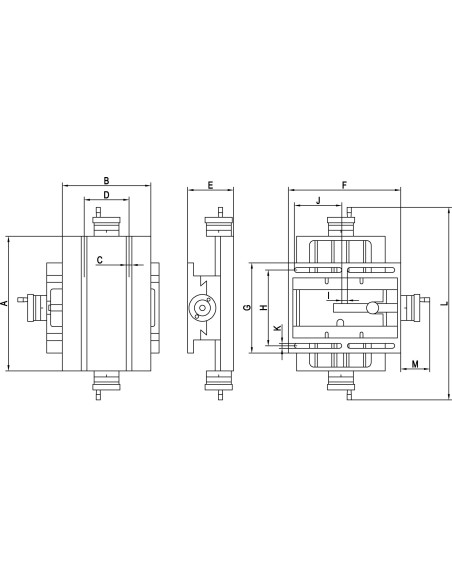 Masa cu deplasare in cruce Cormak 475 x 154 mm - diagrama