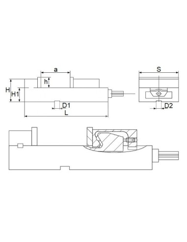 Menghina industriala de precizie Cormak QM16100N - schita