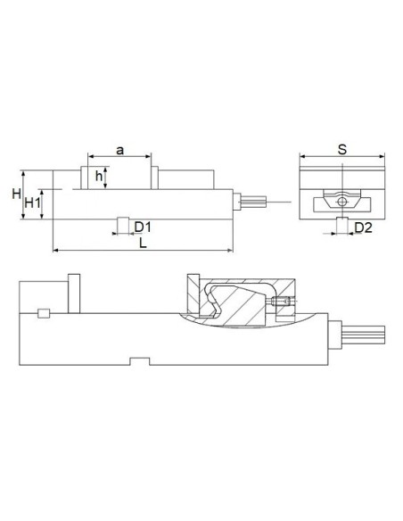 Menghina industriala de precizie Cormak QM16160N - schita