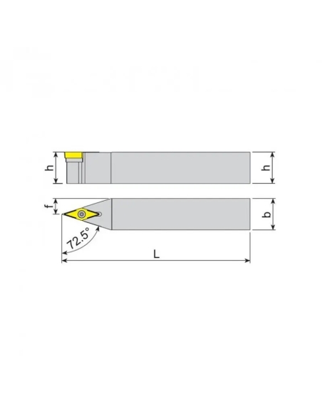 Cutit strung SVVBN 2525 M16 - Fixare Simpla