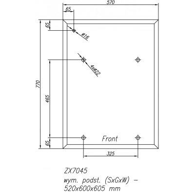 Stand pentru masini de frezat ZX 7045 / ZX 7045E / ZX 7045E DRO 2