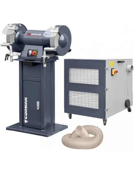 Polizor industrial CORMAK M300S cu suport aspirare
