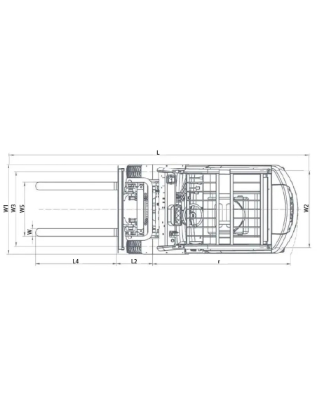 Motostivuitor electric WS25E30, incarcare 2500kg