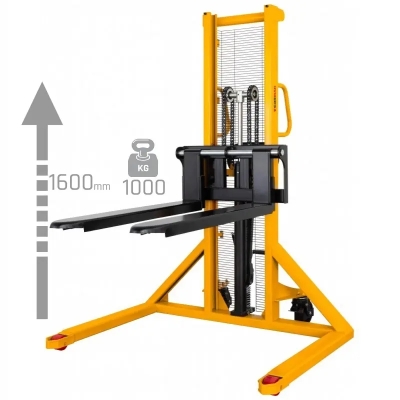 Stivuitor manual 1000kg, ridicare 1600mm, eficient