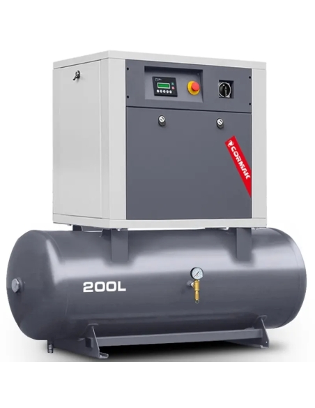 Compresor cu surub LUFT 700 5,5 kW pe rezervor 200 L