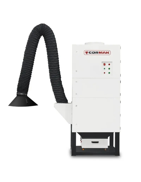 extractor fum sudura cormak os4000s - filtru cartus si recipient 50l