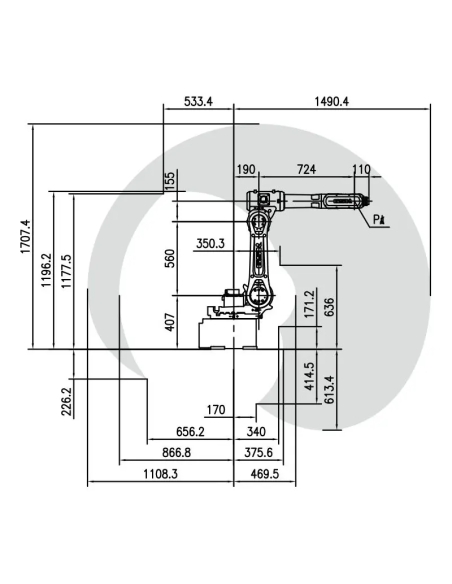 Robot industrial CORMAK CK.1980 pentru automatizare CNC
