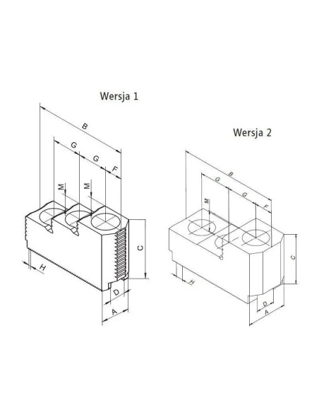 Fălci superioare dure SGTm CK.2012 pentru strung CNC