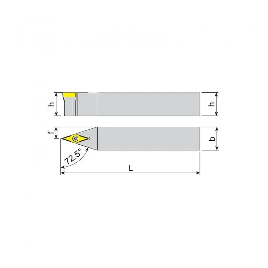 Suport cuțit strunjire SVVBN 2525 M16 pentru VBMT