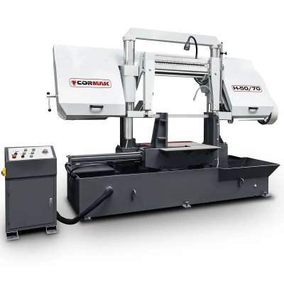 Fierăstrău semiautomat CORMAK H-50/70 cu două coloane