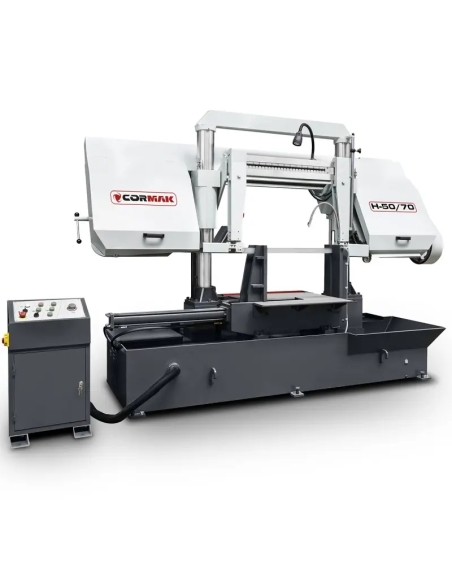 Fierăstrău semiautomat CORMAK H-50/70 cu două coloane