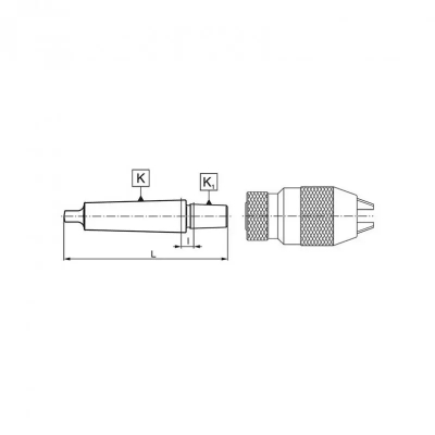 Axă portburghiu MK3 B16 CORMAK pentru prindere stabilă 2