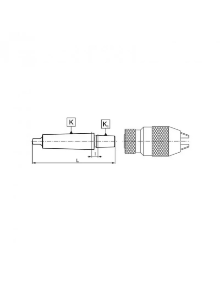 Axă portburghiu MK3 B16 CORMAK pentru prindere stabilă