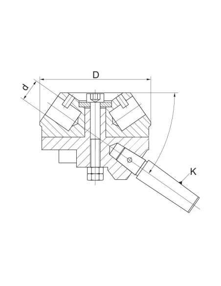 Cap revolver MK4 CORMAK cu 6 locașuri indexate