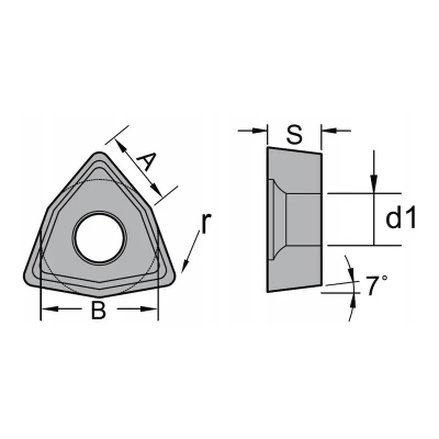 Plăcuțe WCMT 06T304 Si pentru strunjire oțel și INOX 2